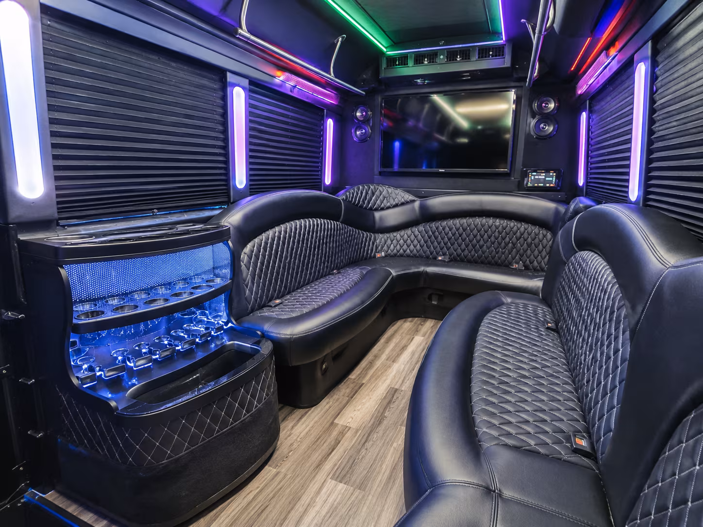 affordable las vegas prom party bus prices split across your group