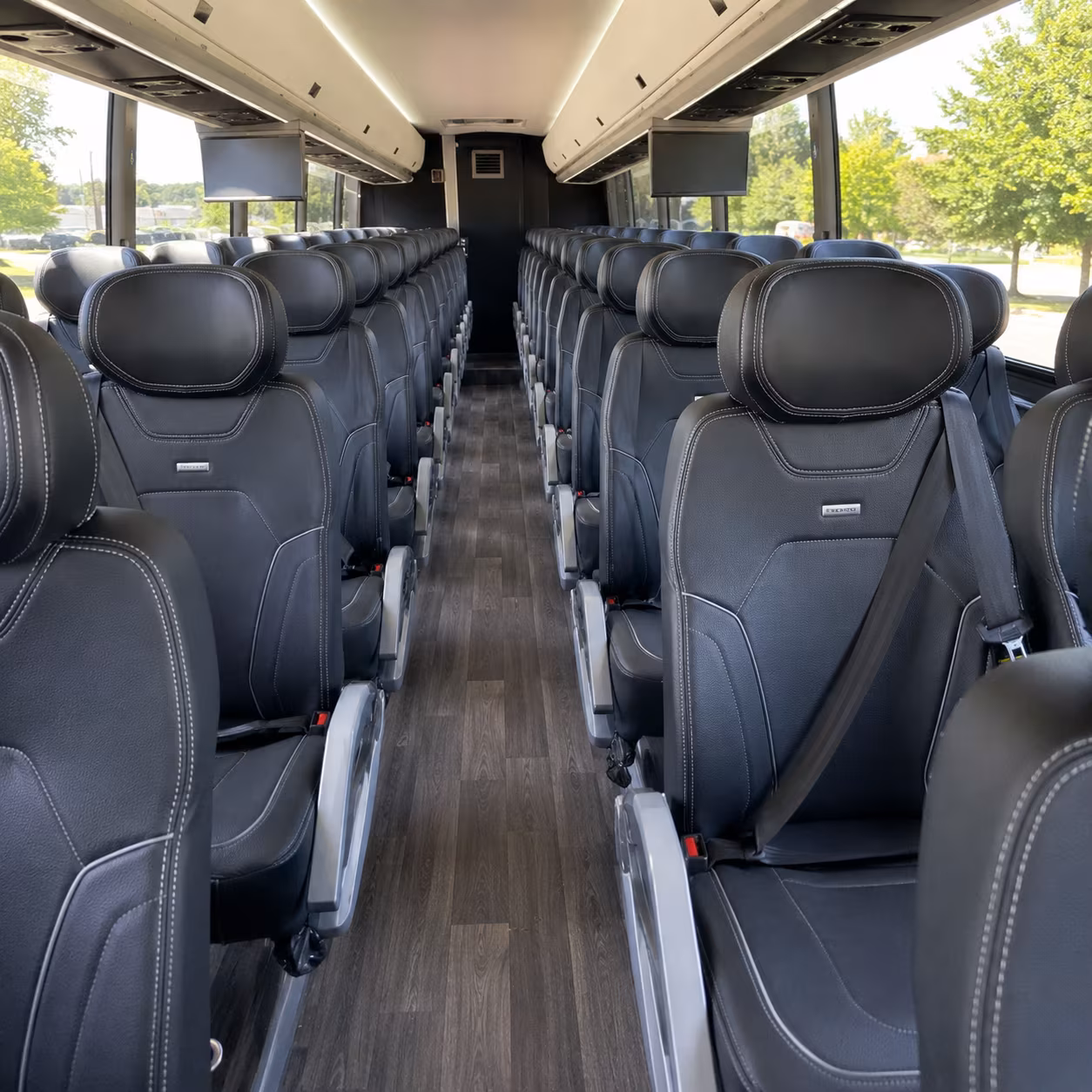 las vegas charter bus interior gallery
