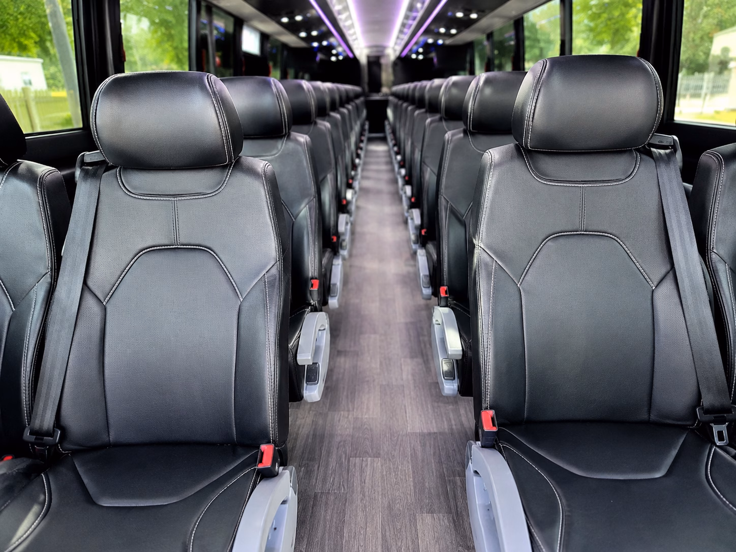 las vegas charter bus services inside